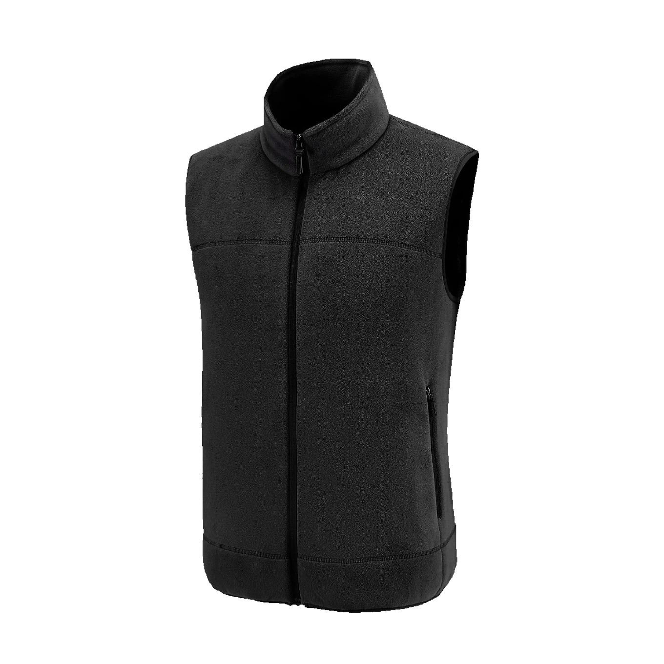 Classic Pile Gilet in Carbon black