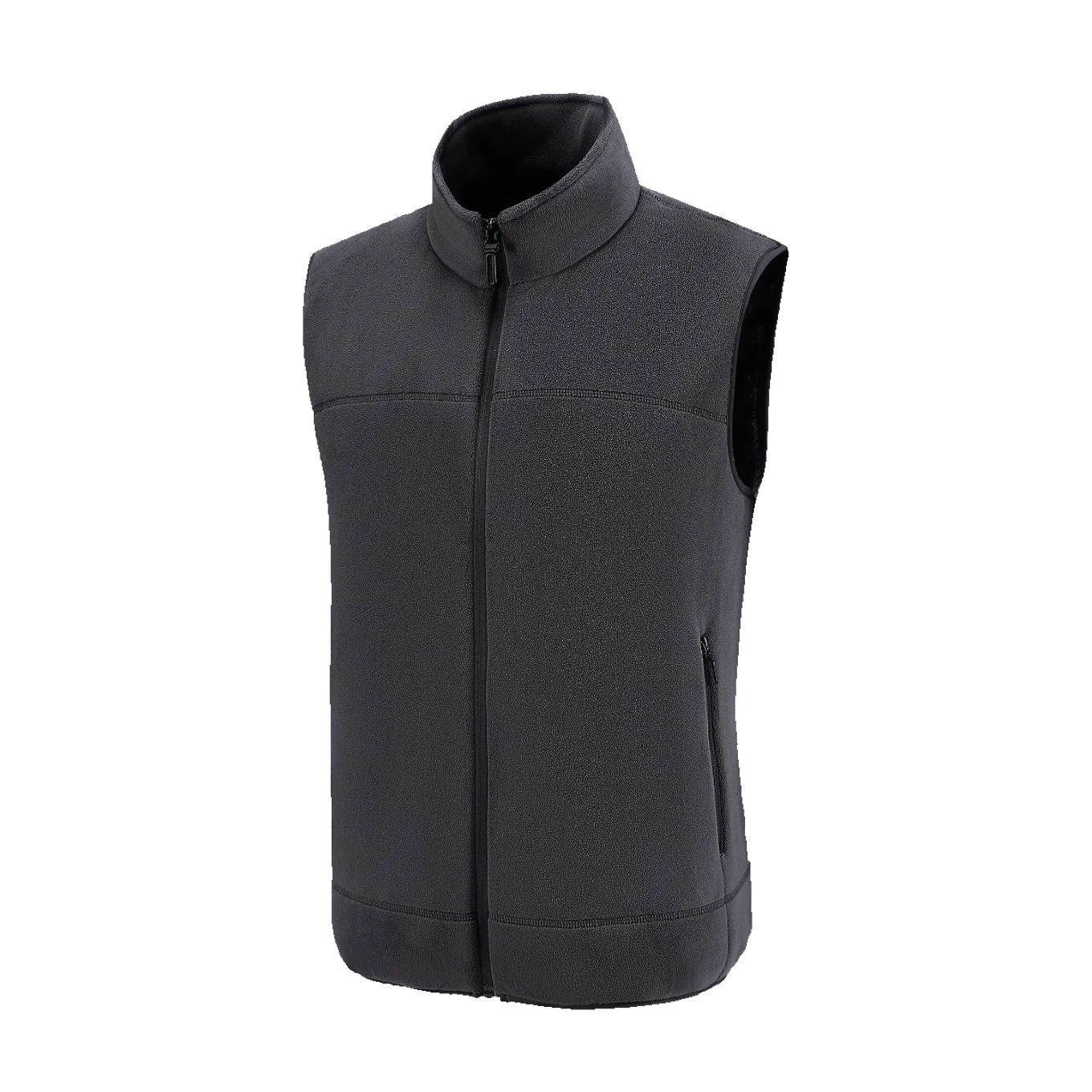 Classic Pile Gilet in Graphite grey