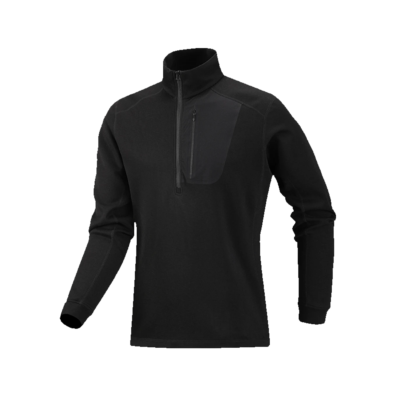 Ridge Half-Zip in Carbon black