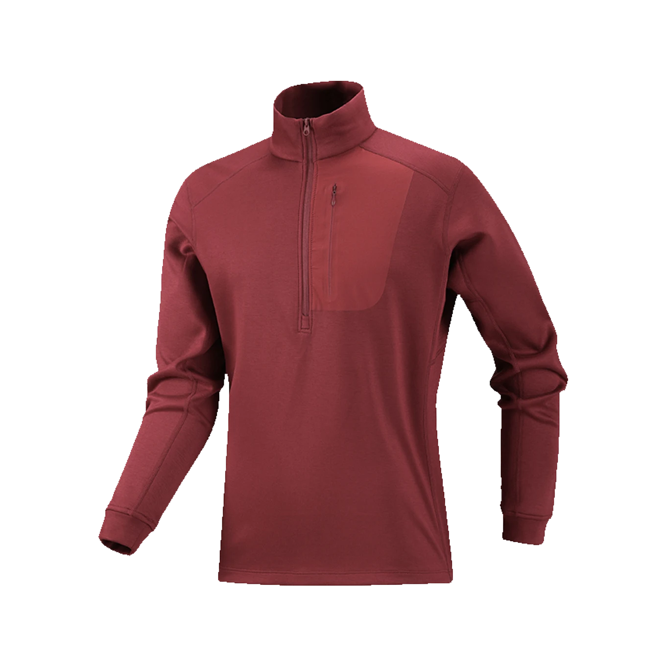 Ridge Half-Zip in Crimson