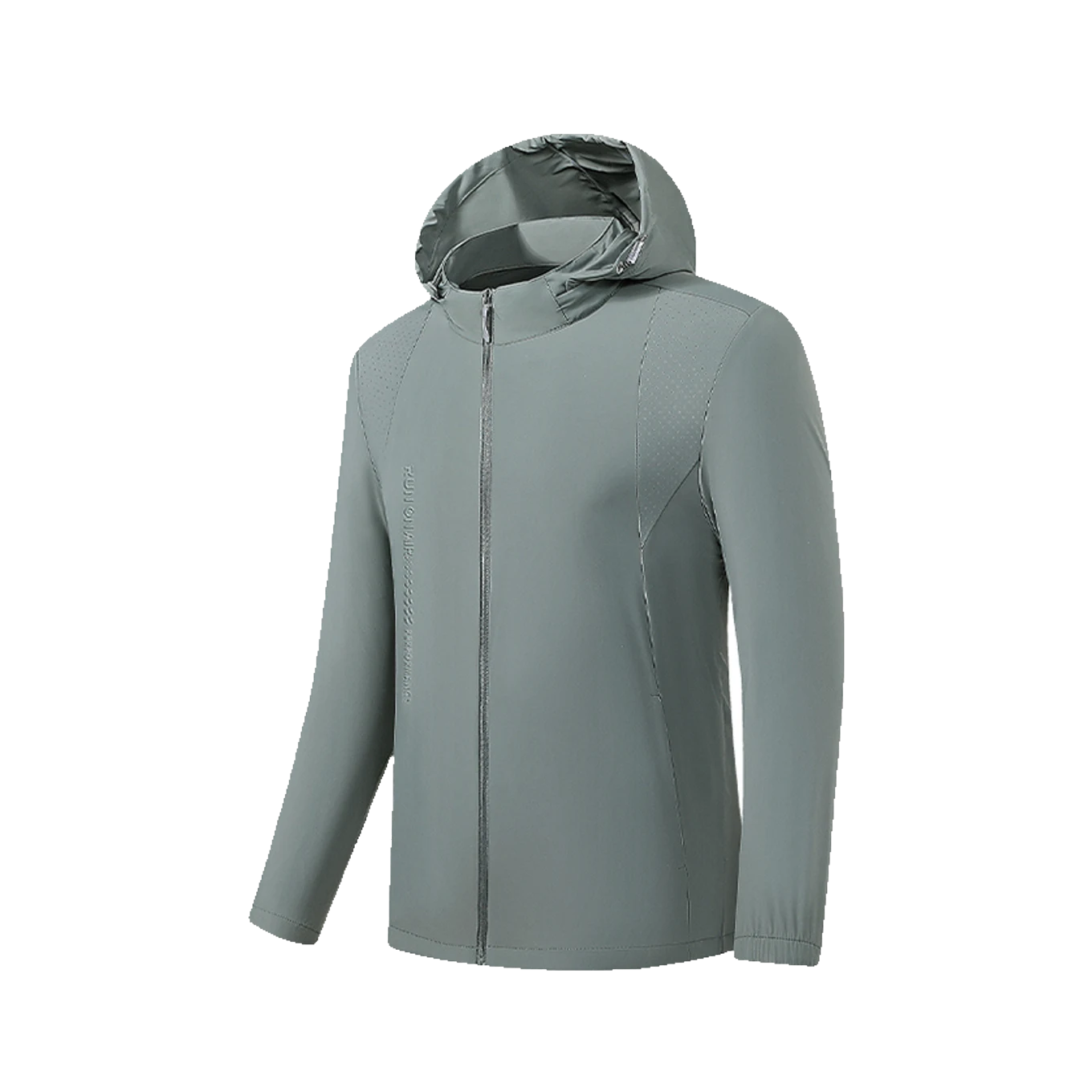 Trail Hooded Layer in Granite grey