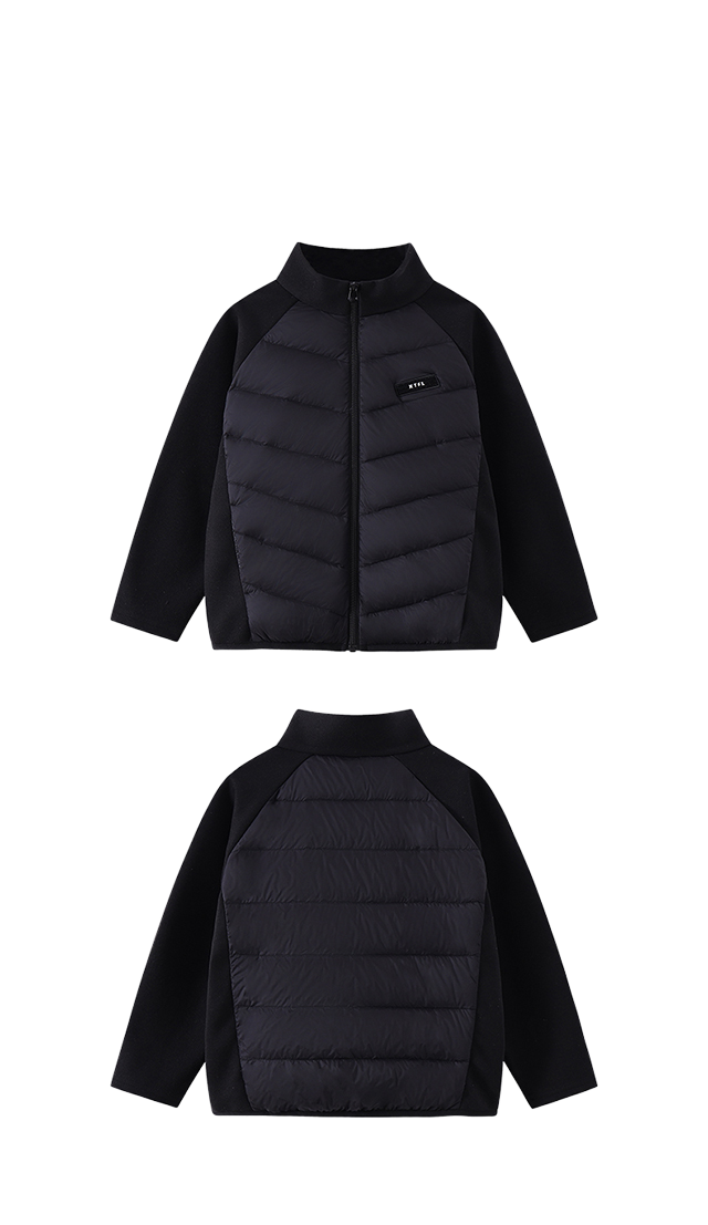 Packable Down Gilet in Carbon black