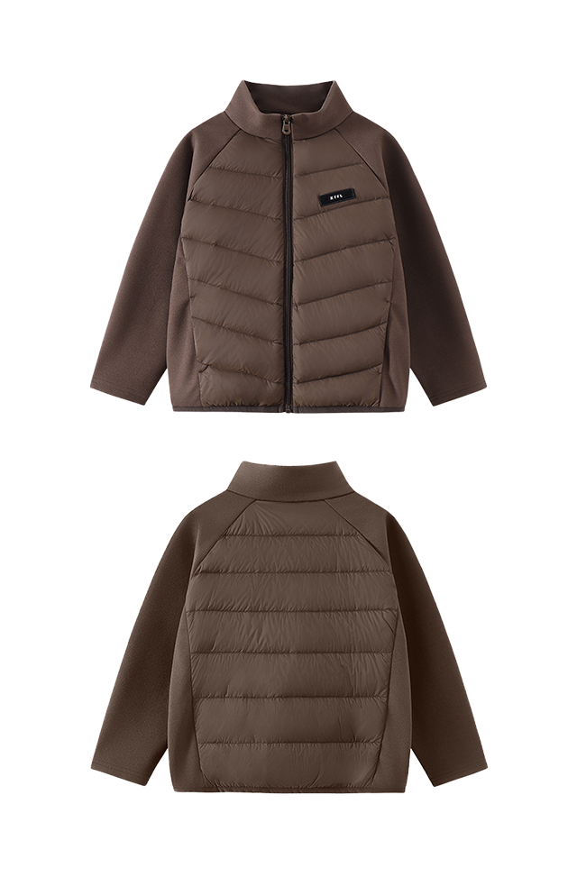 Packable Down Gilet in Peat brown