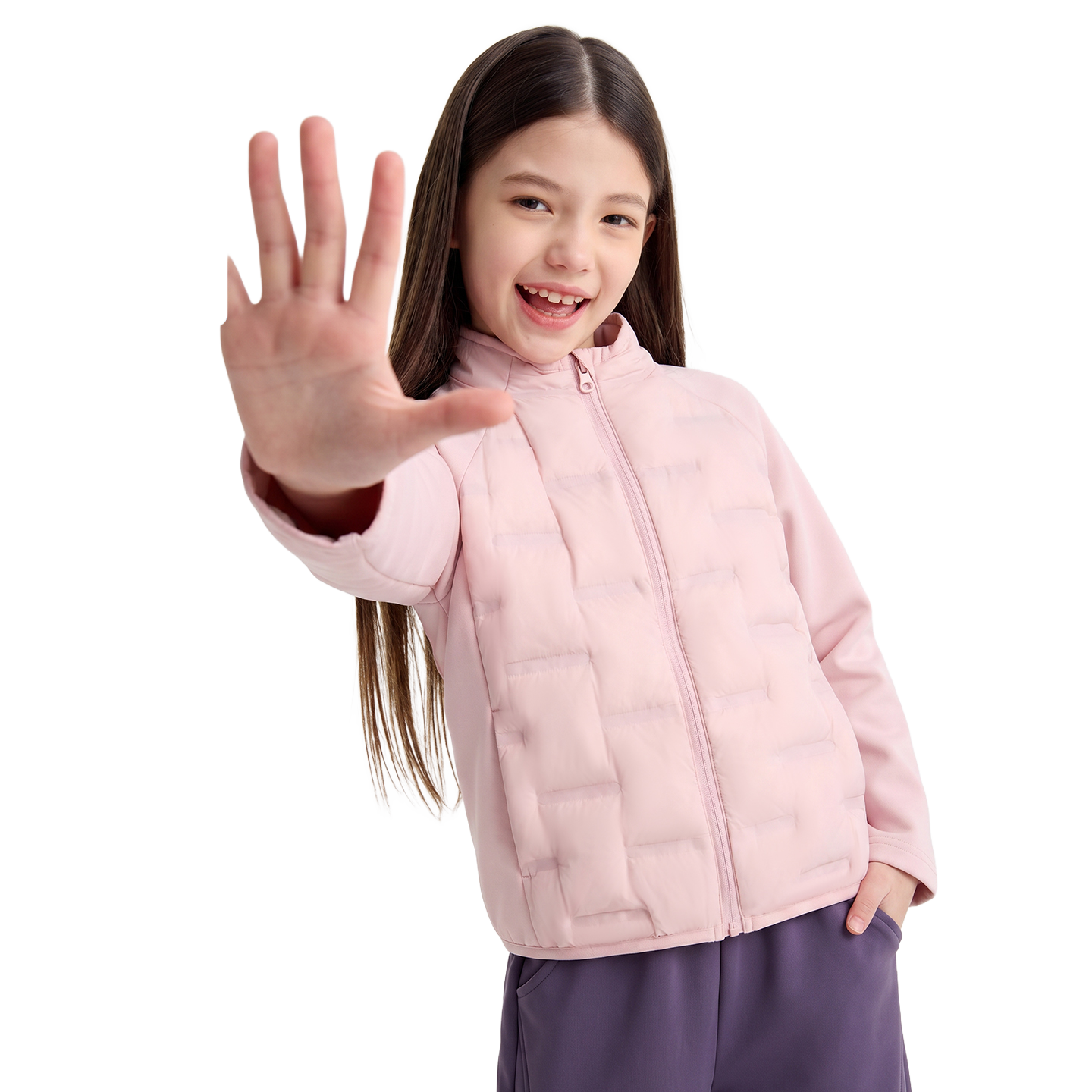 Motion Down Jacket in Heather pink