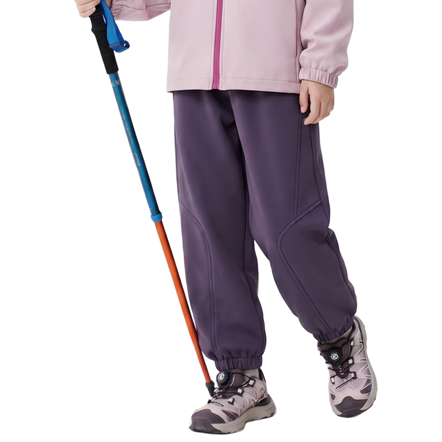 Articulated Softshell Jogger in Mist violet