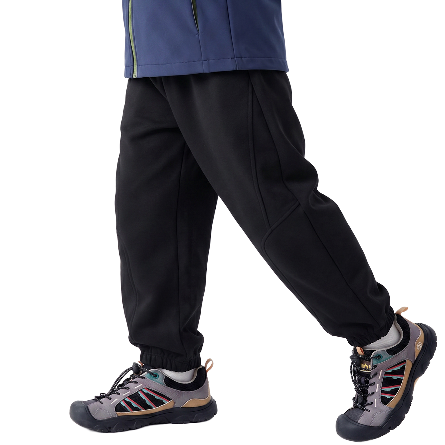 Articulated Softshell Jogger in Carbon black