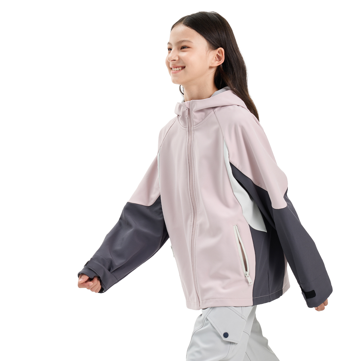 Windpath Softshell in Heather pink