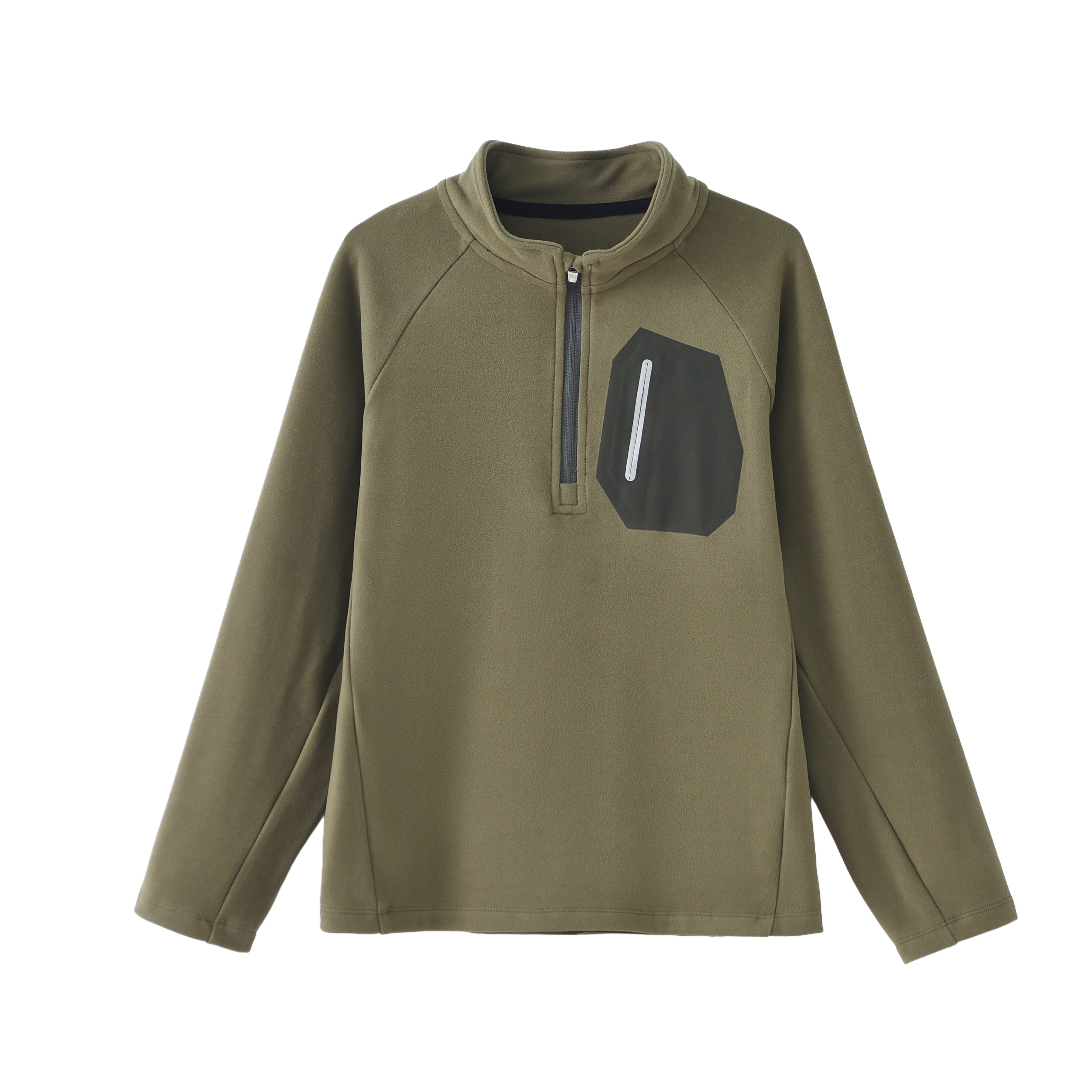 Cloud Half-Zip Sweatshirt in Field olive