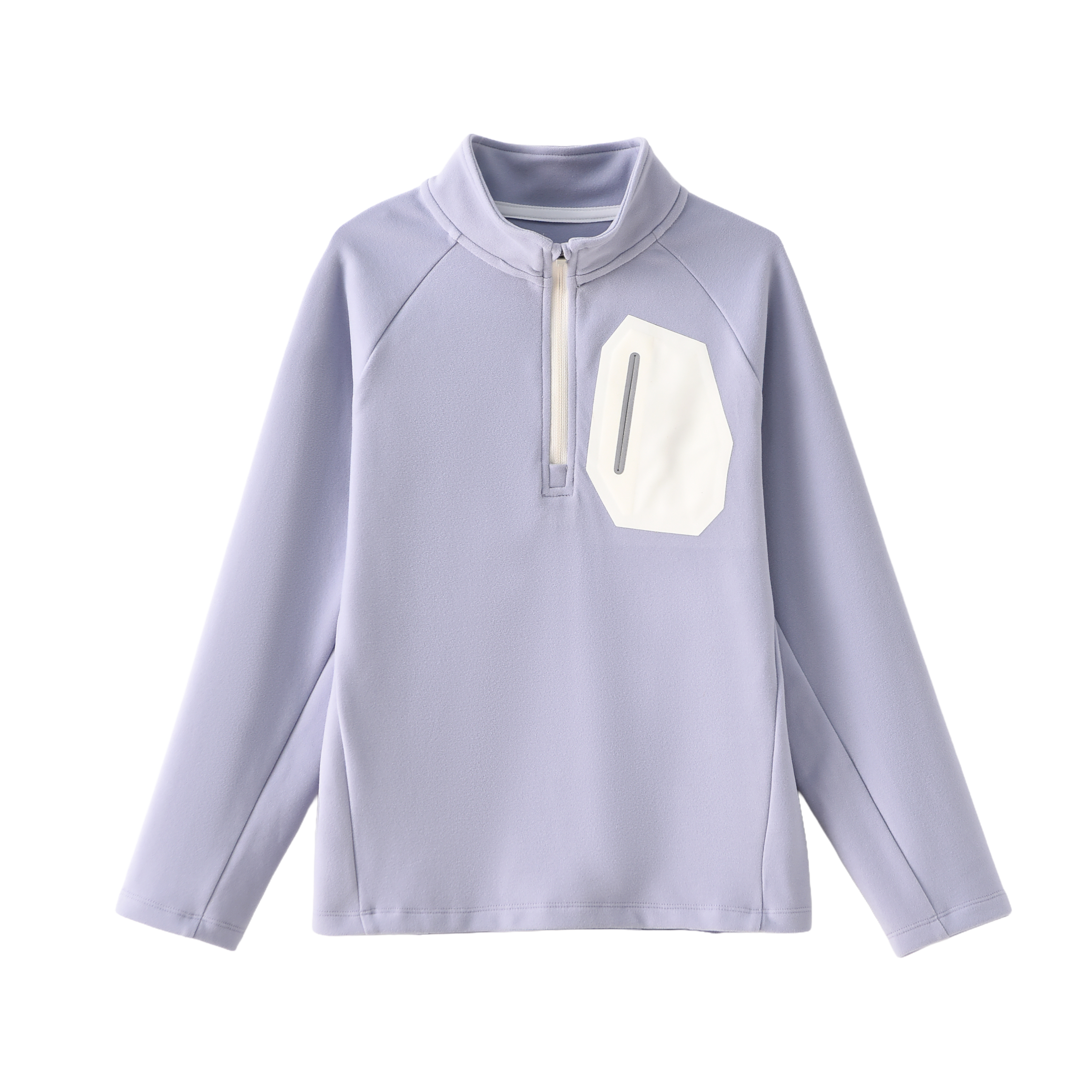 Cloud Half-Zip Sweatshirt in Mist violet