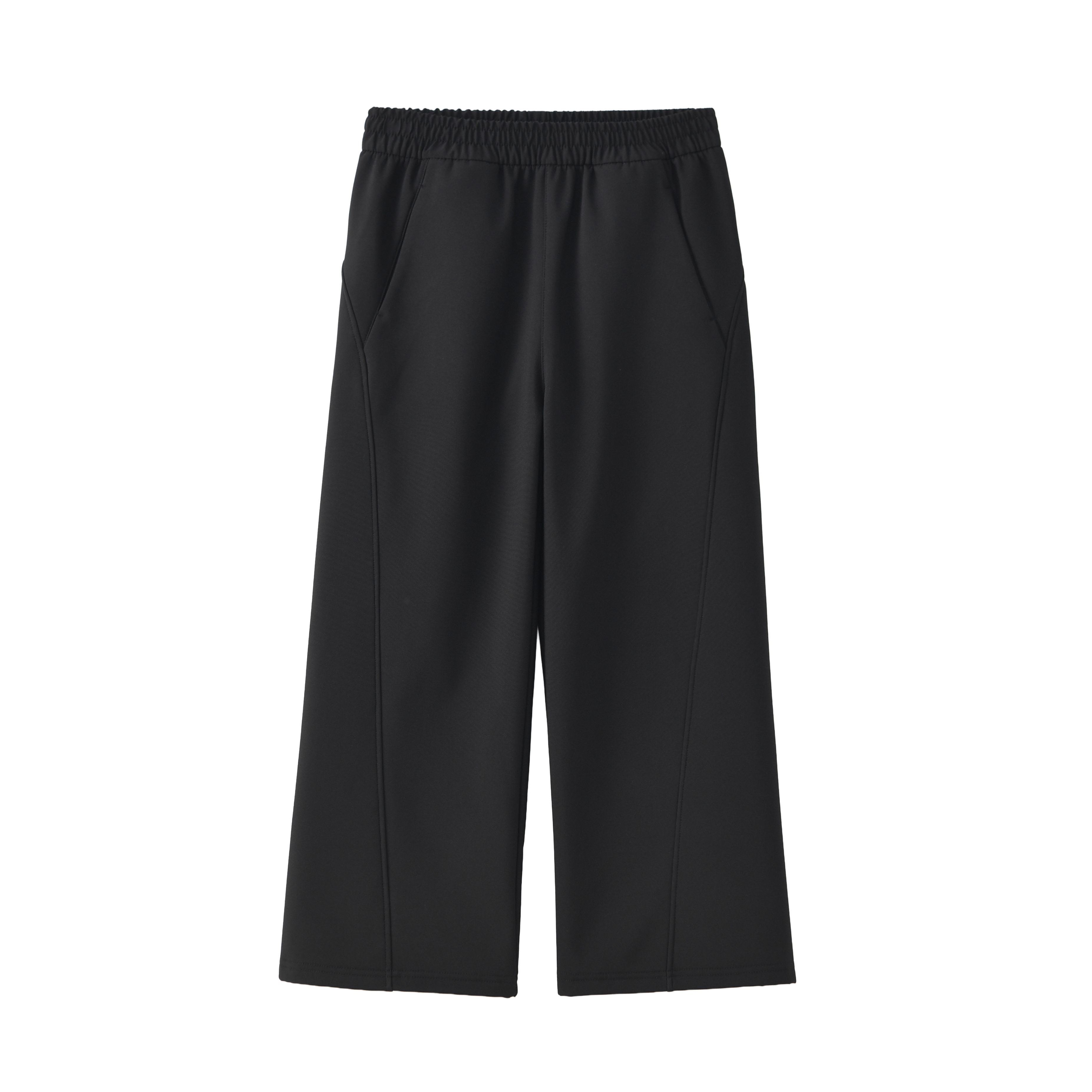 Wide-Leg Outdoor Trouser in Carbon black
