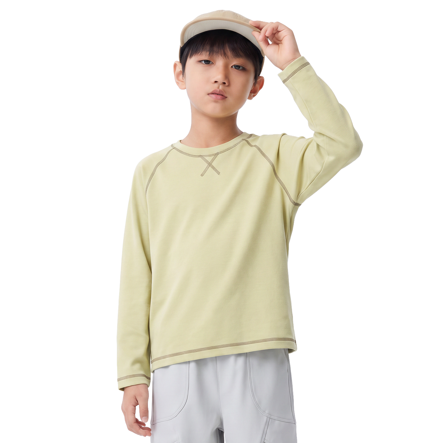 Lightweight Outdoor Tee in Lichen yellow