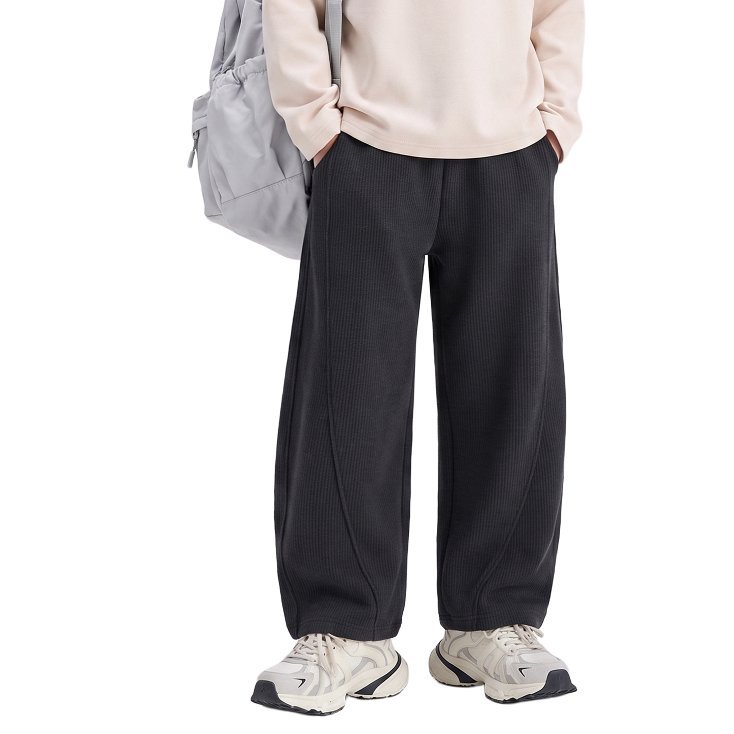 Warm Sabre Trouser in Carbon black